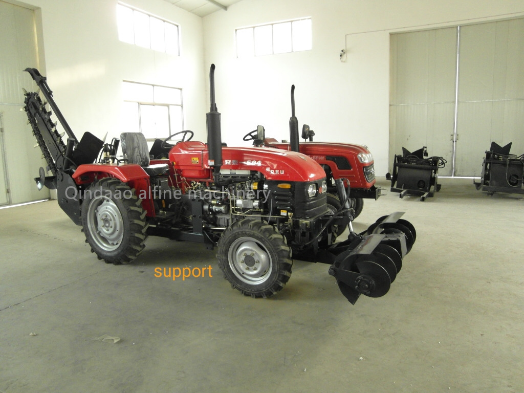 Tractor PTO driven 50-250cm working depth chain trencher cable trencher ditch