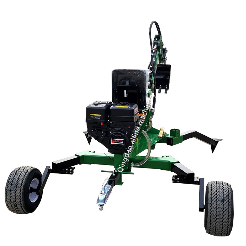  China cheap ATV towable backhoe digger 9hp towable excavator