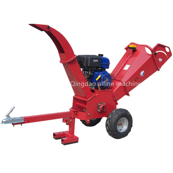 Durable ATV towable wood chipper 15hp gasoline mini wood chipper
